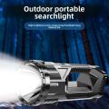 Portable Powerful LED Flashlight Long Range Multifunctional Charging Searchlight Super Bright Waterproof Work Light Outdoor. 