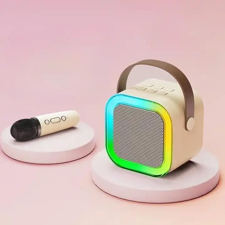 Bluetooth Speaker with RGB Light & Karaoke (K12)