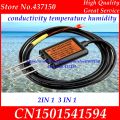 soil electric conductivity sensor 0-2V 4-20mA RS485 soil moisture soil temperature humidity soil EC sensor 1-Wire for Arduino. 