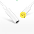 NEW 【7efc9af3】for Lightning to 3 5 mm jack adapter Headphones Converter for Iphone 12 Pro X Xs Max XR 8 Plus Audio Aux adapters for phone. 