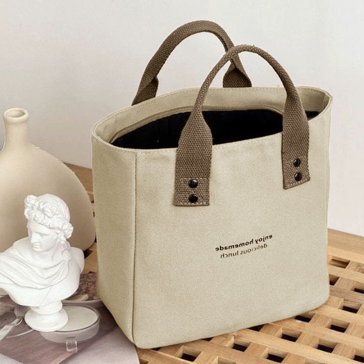 Women's Canvas Handbag Solid Color Women's Casual Large Capacity Travel Bag Creek