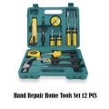 Multi Purpose 12 Pieces Household and Electrical Repair and Furniture Work AutoFull Tool Kit Set ( 12 In 1) Hand Tools Box Set. 