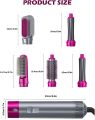 5 In 1 Electric Hair Dryer Brush Hot Air Styler Blow Negative Ions Dryer Comb Hair Curler Straightening Curling Styling Tool. 