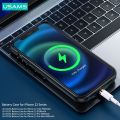 USAMS Battery Charger Back Case For Iphone 12 pro max. 