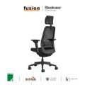 Steelcase Personality Plus Task Mesh Chair with Headrest |  Ergonomic Executive Chair | High-Back Office Chair | Adjustable Headrest. 