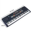 Electronic Piano Keyboard 61 Keys - Multi-function Portable Piano Keyboard With Charging Function For Electronic Organ Beginner. 