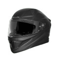 Steelbird Sharp ISS (DOUBLE visor) Sbh-25 Plain matt Black Full Face Helmet (in clear visor). 