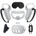1Set Replacement Accessories for 3 Silicone Case+Handle Case+Face Cover+Blackout Mask Full Kit Anti-Leakage Nose Pad VR Silicone Case C. 
