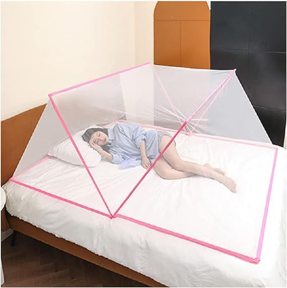 Double Bed Portable Foldable Tent Mosquito Net (190cm X 180cm)