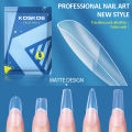 20/24/120pcs Press On Nails Soft Gel Tips Coffin Clear Full Cover Nails Artificial False Nails Transparent Nail Extensions. 