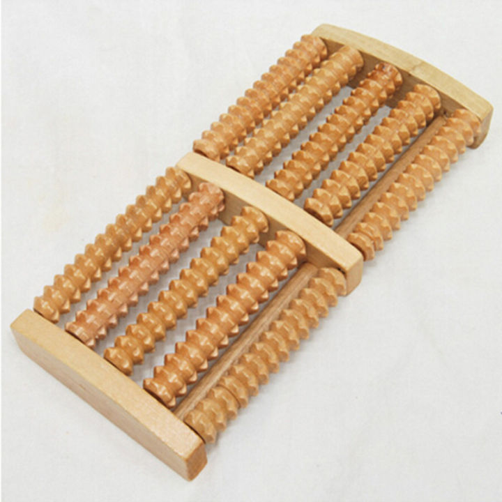 5 Raw Wooden Wood Roller Foot Massager Stress Relief HealthTherapy Relax Massage GTWEN