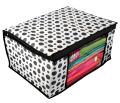 Multipurpose Saree Covers With Zip - Pack of 3 | For Clothes Storage | Packing Covers For Wedding | (Black & White). 