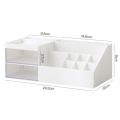 Cute Plastic Desktop Organizer Kawaii Nine Grids Cosmetic Makeup Organizer Drawer-type Office Supplies Storage Box Women Girl. 
