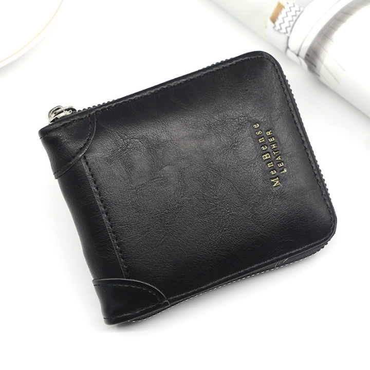 HOT%20MenBense%20Men's%20Short%20New%20Wallet%20Fashion%20Casual%20Large-Capacity%20Wallet%20Multi-Card%20Wallet%20Men's%20Retro%20Style%20PU%20Soft%20Leather%20Men's%20Zipper%20Coin%20Purse%20Dompet%20Lelaki%20Pendek%20Zip%20Beg%20Duit%20Syiling%20%E7%94%B7%E5%A3%AB%E9%92%B1%E5%8C%85%E7%9F%AD%E6%AC%BE%E9%9B%B6%E9%8C%A2%E5%8C%85%20-%20Image%205