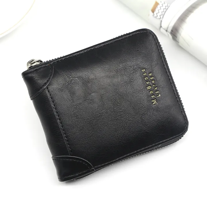 HOT%20MenBense%20Men's%20Short%20New%20Wallet%20Fashion%20Casual%20Large-Capacity%20Wallet%20Multi-Card%20Wallet%20Men's%20Retro%20Style%20PU%20Soft%20Leather%20Men's%20Zipper%20Coin%20Purse%20Dompet%20Lelaki%20Pendek%20Zip%20Beg%20Duit%20Syiling%20%E7%94%B7%E5%A3%AB%E9%92%B1%E5%8C%85%E7%9F%AD%E6%AC%BE%E9%9B%B6%E9%8C%A2%E5%8C%85%20-%20Image%205