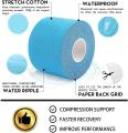 Latex Free Breathable Kinesiology Tape For Muscle Support - 5M x 5cm | Immediate Pain Relief Kinesiology Tape. 