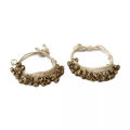 Brass Ghungroo Set With Cotton String, Anklet Bells (White, 1.6 cm, 25+25, Pair) For Women. 