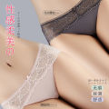 Ice Silk Lace Panties Women's Pure Cotton Crotch Lace Girl Briefs Low Waist Transparent Seamless Women's Panties. 