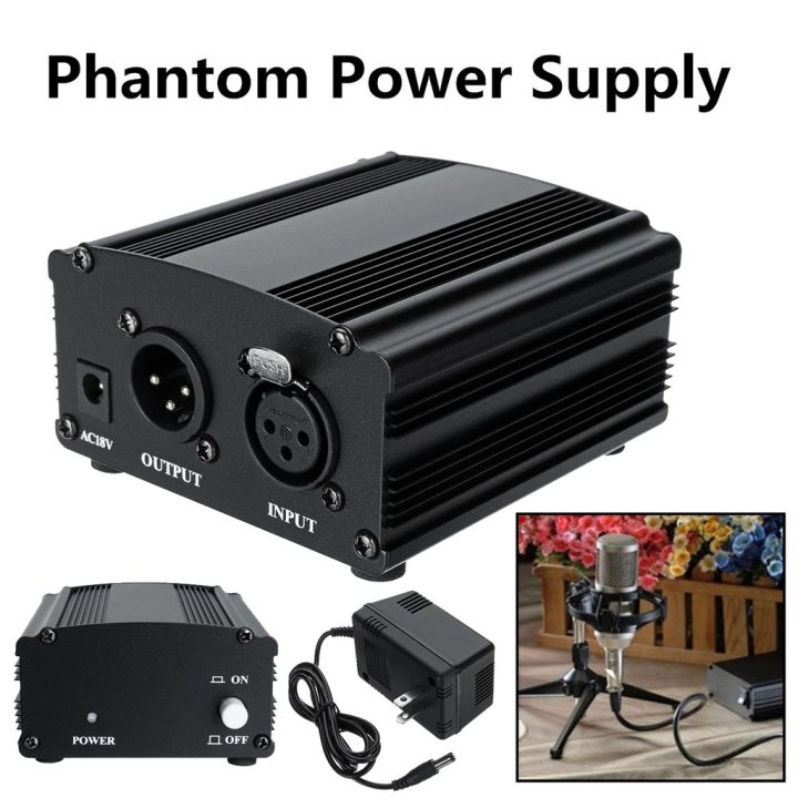 48V%20Phantom%20Power%20Supply%20With%2010%20Ft%20Xlr%20Cable%20And%20Adapter%20For%20Any%20Condenser%20Microphone%20(Bm-800)phantom%20power%20supply%20-%20Image%203