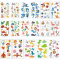 10PCS New Tattoos for Children Transfer Tattoos for Kids Mini Waterproof Tattoos Festival Glitters Face Unicorn Animals Stickers. 