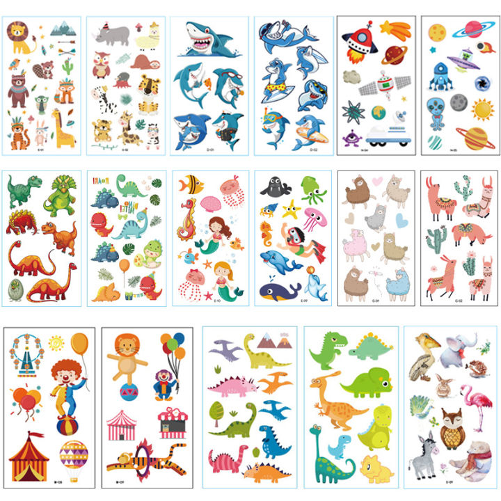 10PCS%20New%20Tattoos%20for%20Children%20Transfer%20Tattoos%20for%20Kids%20Mini%20Waterproof%20Tattoos%20Festival%20Glitters%20Face%20Unicorn%20Animals%20Stickers%20-%20Image%205