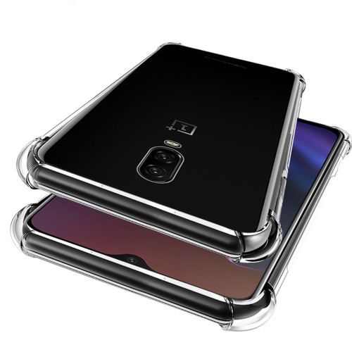 Clear case for  OnePlus 6T  - Transparent Soft Shockproof Airbag Crystal Back Cover