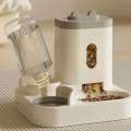 Automatic Feeder Dog Cat Bowl With Water Fountain Large Capacity Food Storage Dispenser Container Puppy Pet Accessories. 