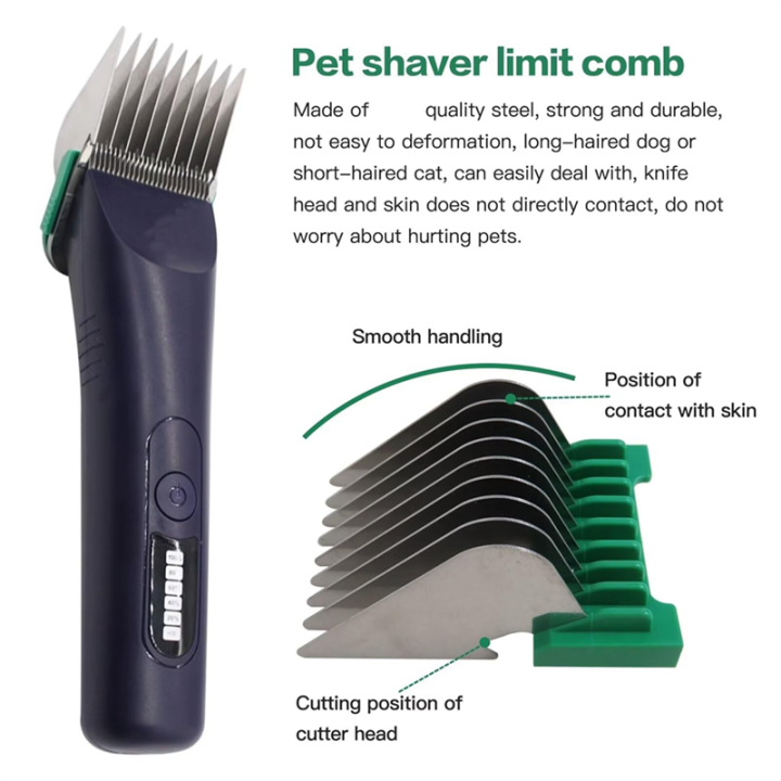 Electric%20Clipper%20Limit%20Comb%20Set%20Stainless%20Steel%208-Color%20Hair%20Guide%20for%201854%20Pet%20Shaver%20Animal%20-%20Image%204