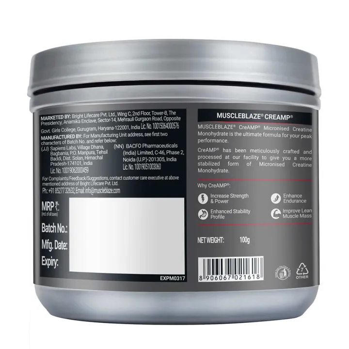 MuscleBlaze%20Creatine%20Monohydrate%20100g%2033%20Servings%20with%20CREAMP%20Micronized%20Powder%20for%20Muscle%20Building%20-%20Image%207
