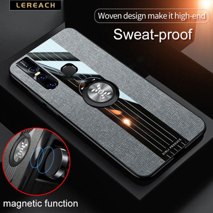 Lereach for Vivo V15 Mobile Cover Fashion Shiny Luxury style Built-in Bracket Back Cover