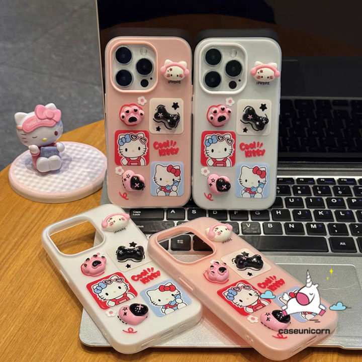 Cute%20Hello%20Kitty%20Love%20Cartoon%20Cat%20Claw%203D%20DIY%20Doll%20Case%20Compatible%20for%20IPhone%2013%2012%2014%2016%2015%2011%20Pro%20Max%207Plus%20XR%2016%207%206%2015%206s%20Plus%20XS%20Max%20X%20SE2020%2016E%20Dopamine%20New%202%20in%201%20Soft%20Case%20-%20Image%204
