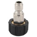 Pressure Washer Adapter Set, Quick Connect Kit, Metric M22 15Mm Female Swivel To M22 Male Fitting, 5000 Psi. 