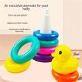 9 Layers Children's Little Sea Lions Rainbow Tower Stacking Circle Baby Early Childhood Education Puzzle Ring Montessori Toy Kids. 