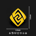 Genshin Impact Game Geo Element Pin Brooch Unisex Gift Item. 