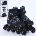 Adjustable Skate Shoes Flashing Light Up Roller Skate 4 Rubber Wheels Skate Shoes Set. 
