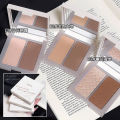 ZVEV three-dimensional light and shadow two-color contour palette three-dimensional high-gloss shadow contour powder makeup anti-sweat brightening skin tone factory. 