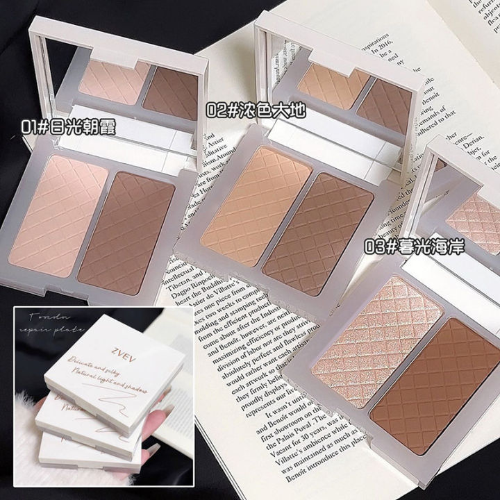 ZVEV%20three-dimensional%20light%20and%20shadow%20two-color%20contour%20palette%20three-dimensional%20high-gloss%20shadow%20contour%20powder%20makeup%20anti-sweat%20brightening%20skin%20tone%20factory%20-%20Image%203