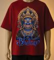 Bhairav Printed T-Shirt-Maroon Black, Blue,Brown, white, cream. 