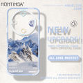 Hontinga for Honor X9B 5G Back Cover Sunrise Snow Mountain Crystal Transparent Soft Phone Case. 