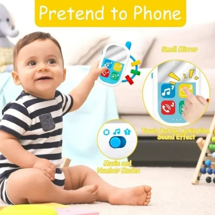 Interactive Baby Phone with Teether – Music, Rattle & Play | Daraz.com.np
