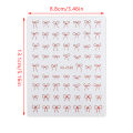 Minimalist Line Bow Nail Art Stickers Decal Ultra-Thin Self Adhesive Nail Stickers For Nail Art Decoration Nail Decals For Women Cologo. 