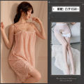 Home Lace Suspenders Nightdress Women Hot Transparent Europe and America Temptation Pajamas Plus Size Lingerie Proxy 77. 