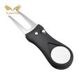 SuperRide Quick-release Divot Repair Tool Foldable Golf Divot Tool with Magnetic Ball Marker Premium Stainless Steel Pitchfork for Golfers. 