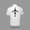 Minimalist One Piece Skull Logo White T-Shirt. 