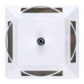 White Solar/Battery Powered Rotating Stand Product Display. 