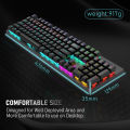 HP GK100F Real Mechanical Keyboard Gaming Blue Switch GK100 F. 