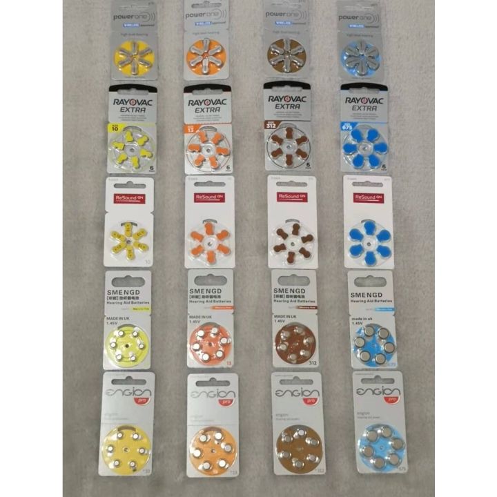 New Sale Hearing Aid Batteries 助听器电池 Size 10 Size 13 Size 312 Size 675