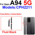 Volume Pwoer Side Button For OPPO A93 A94 A95 4G 5G Up Down Volume ON OFF Power Switch Side Keys Flex Cable Repair Parts. 