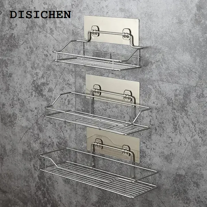 DISICHEN%20Sales%20promotion%20Stainless%20Steel%20Bathroom%20Storage%20Shower%20Shelf%20Punch-Free%20Kitchen%20Toilet%20Wall%20Hanging%20Rack%20Organizer%20Bathroom%20Corner%20Shelves%20Set%20-%20Image%202