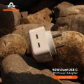Arrows Ch201 PD 50W DUAL USB-C POWER ADAPTER. 
